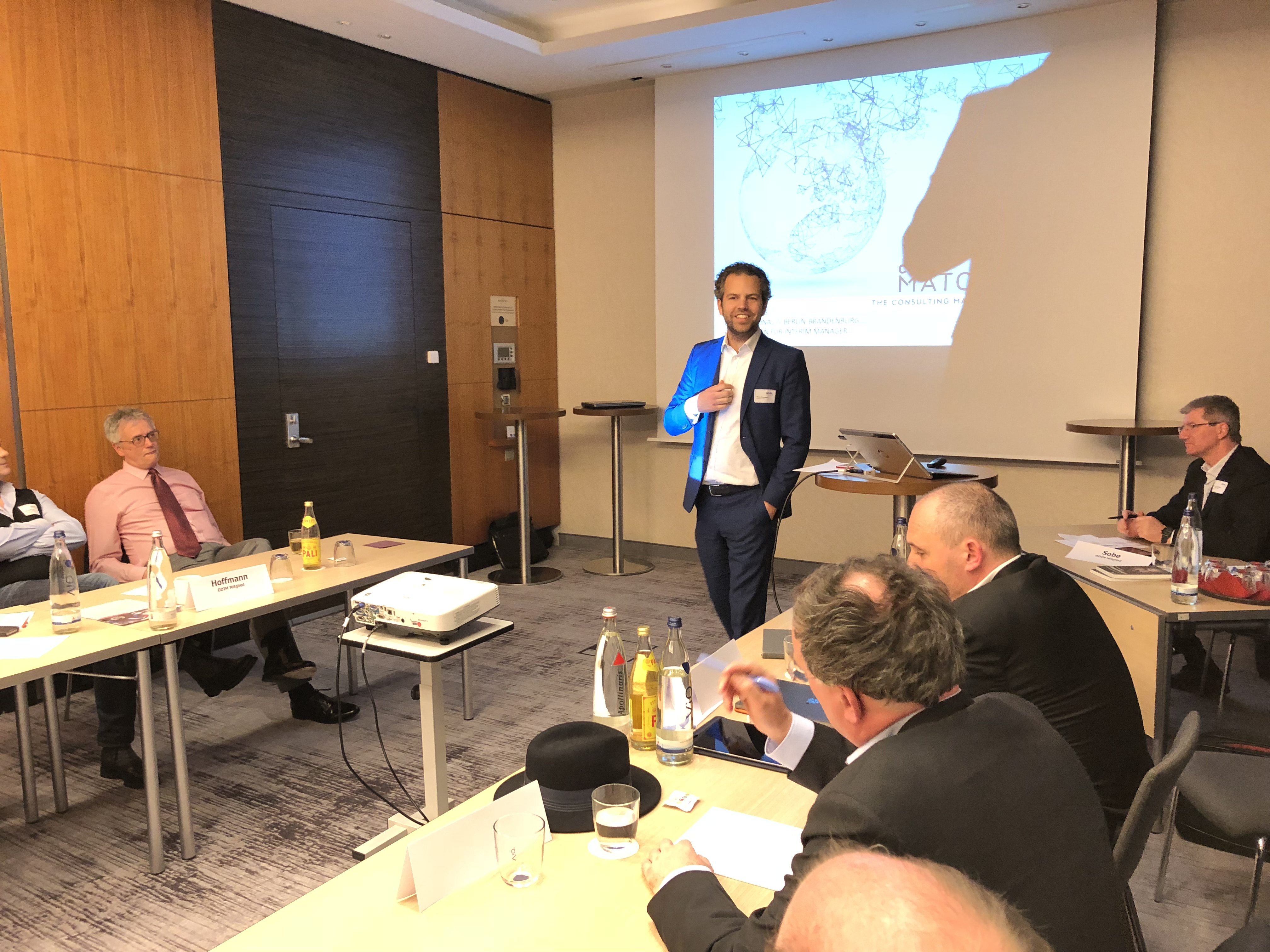 DDIM Regional // Berlin-Brandeburg, Thema "Plattformen für Interim Manager": Sven Keysers stellte die Plattform von Comatch vor.